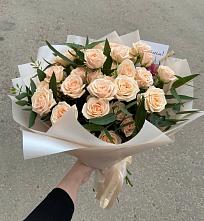 Букет Кремовые розы Латте в Стремилово