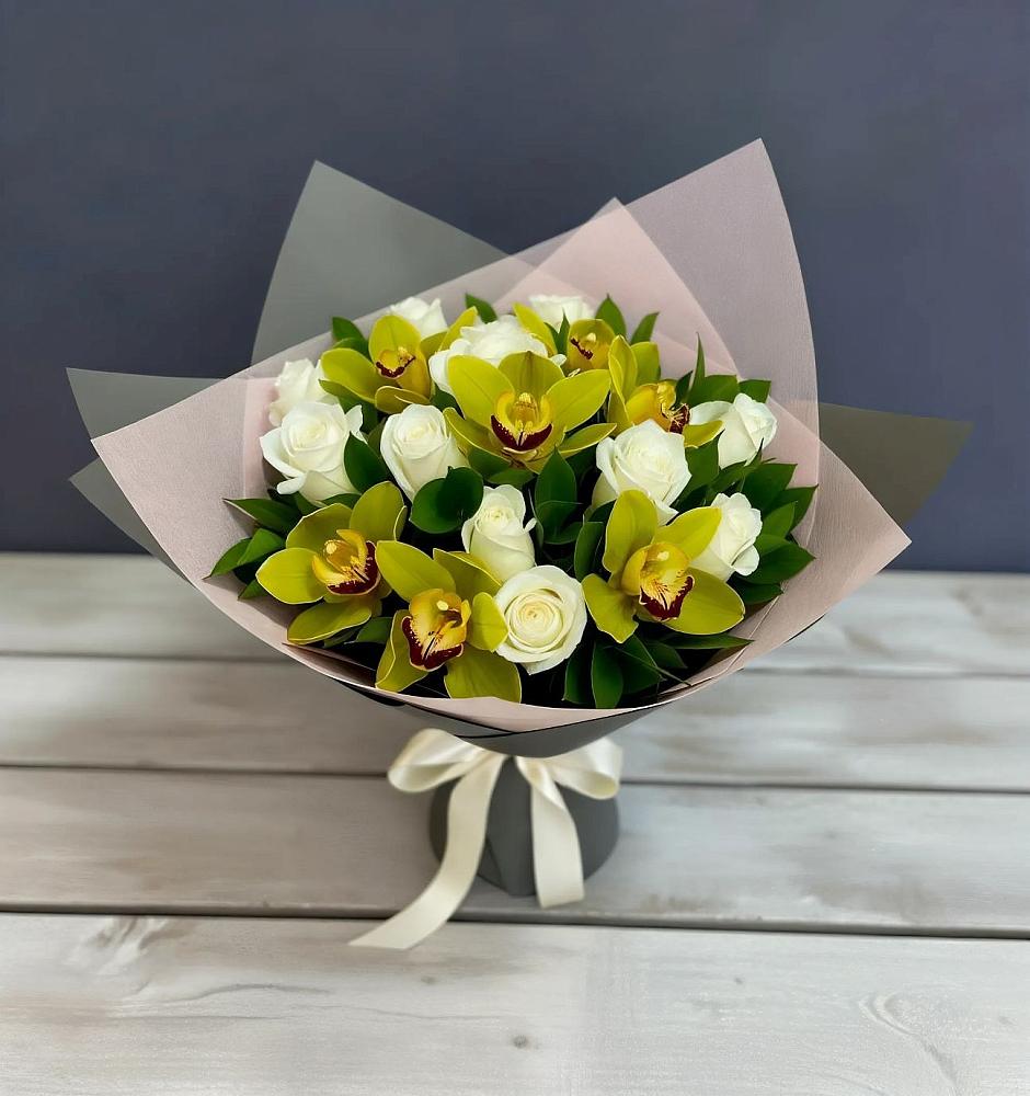 Букет цветов из: Орхидеи и Розы в Стремилово