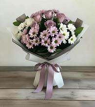 Букет цветов из:  Хризантемы и Розы #REPLACE_PRED# Стремилово