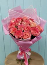 Букет 15 Розовых роз Равель в Стремилово
