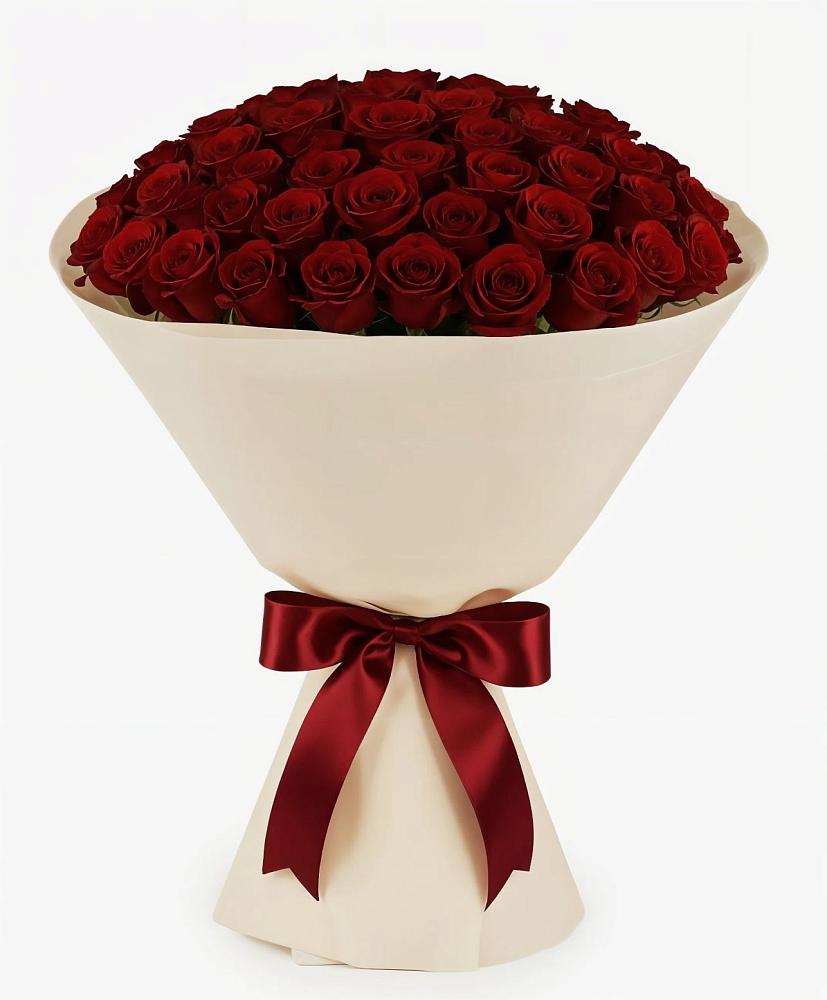 Букет 101 Бордовая роза Блэк Бакарра в Стремилово